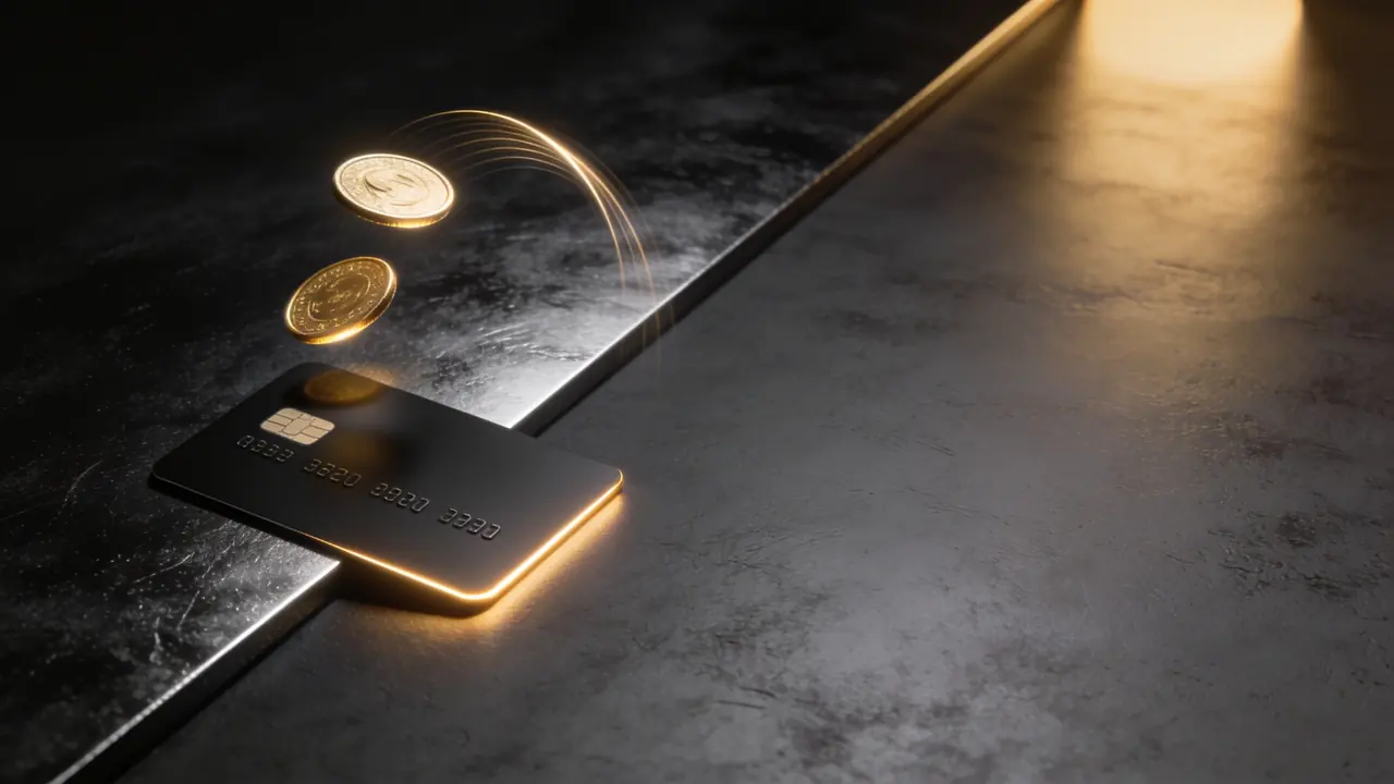 Monthly subscription charges for AI and streaming services being rebated back to a crypto card balance